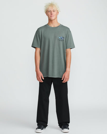 Roll Premium Wave Wash Short Sleeve Tee - Dark Slate | Billabong