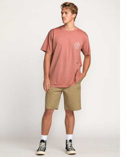 Rotation Premium Wave Wash Tee - Dusty Rose | Billabong