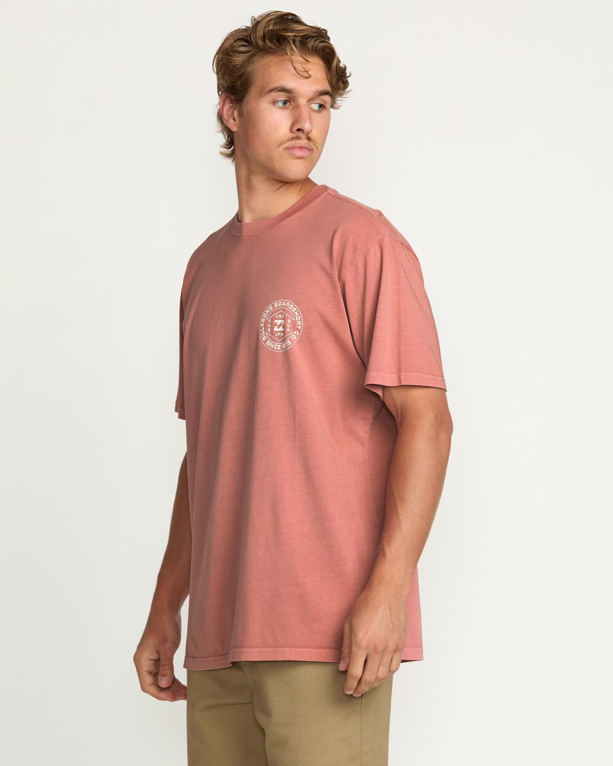 Rotation Premium Wave Wash Tee - Dusty Rose | Billabong