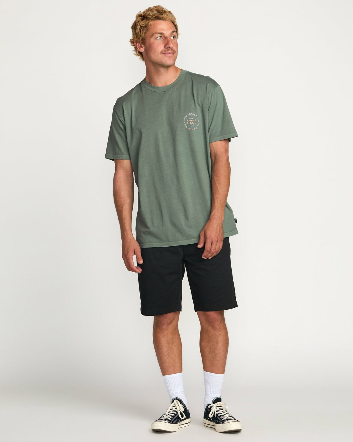 Rotation Premium Wave Wash Tee - Pine | Billabong