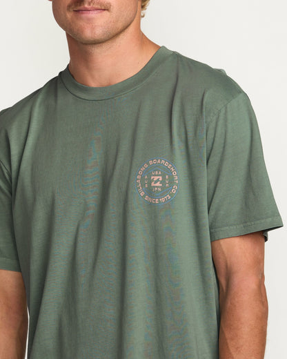 Rotation Premium Wave Wash Tee - Pine | Billabong