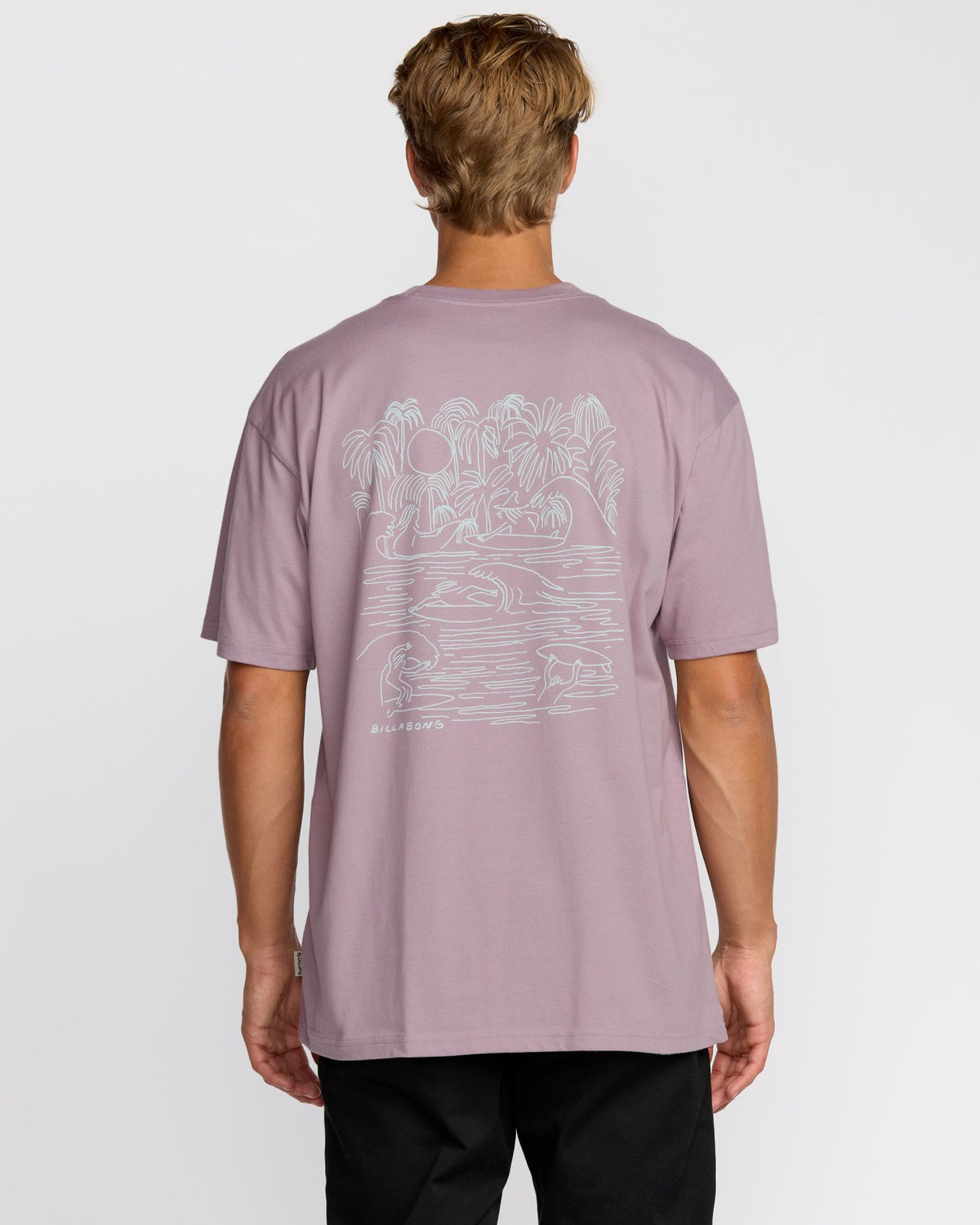Scenes Regular Short Sleeve T-Shirt - Purple Ash | Billabong
