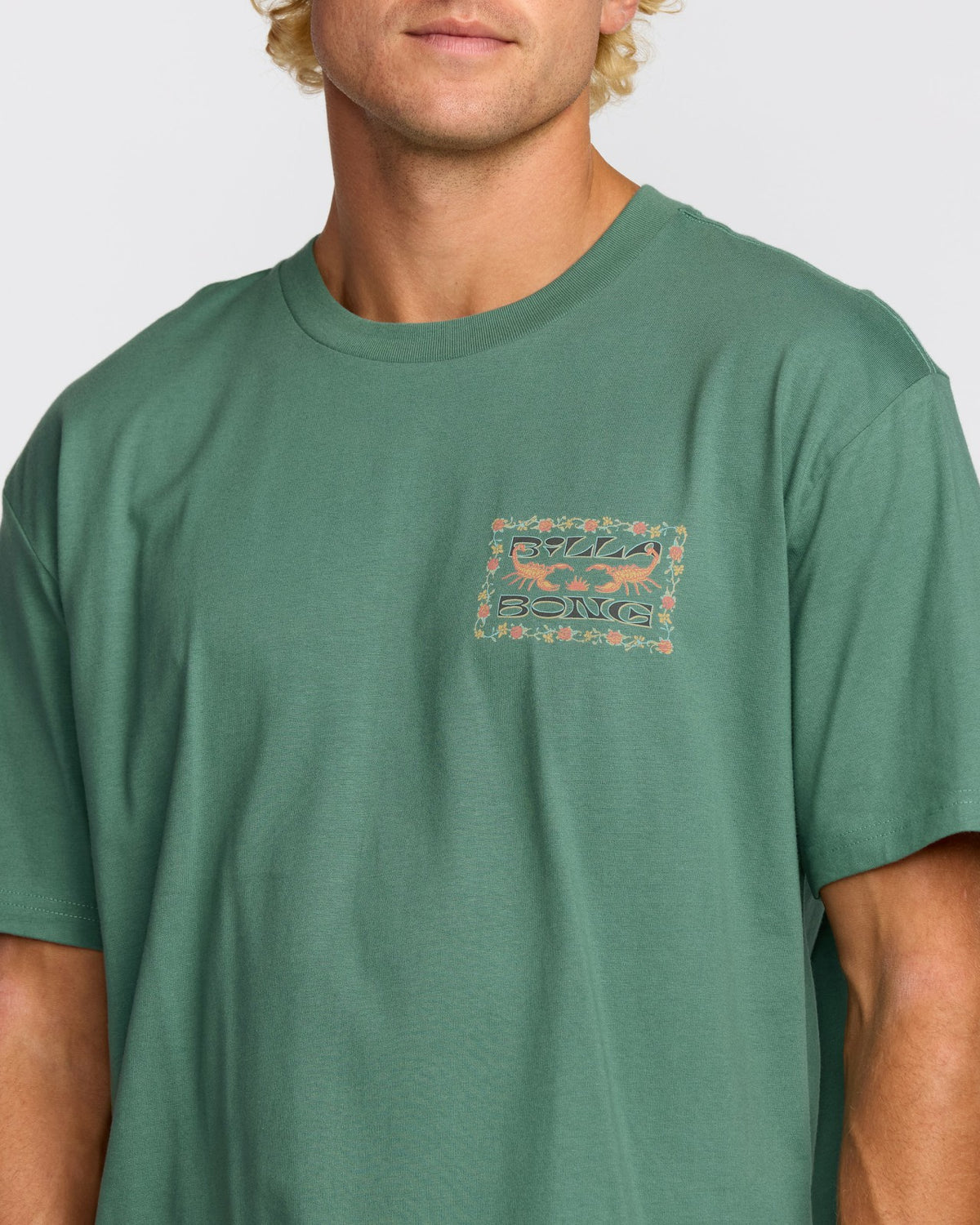Sharp Regular Short Sleeve T-Shirt - Sage Green | Billabong