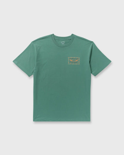 Sharp Regular Short Sleeve T-Shirt - Sage Green | Billabong