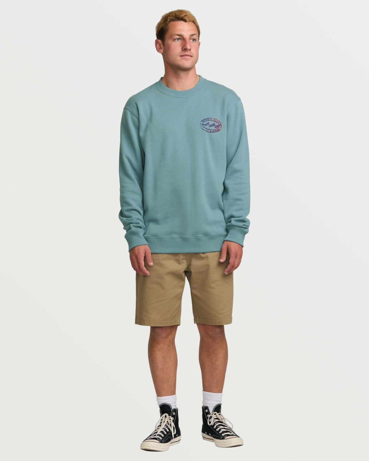 Short Sands Crew Sweatshirt - Washed Blue | Billabong