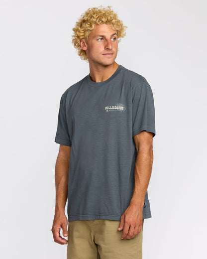 Single Fin Premium Wave Wash Short Sleeve T-Shirt - Midnight Blue | Billabong