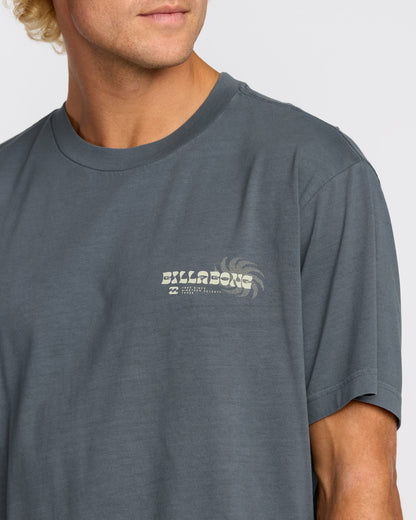 Single Fin Premium Wave Wash Short Sleeve T-Shirt - Midnight Blue | Billabong
