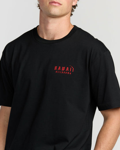 Skull Wave Hi Regular Short Sleeve T-Shirt - Black | Billabong