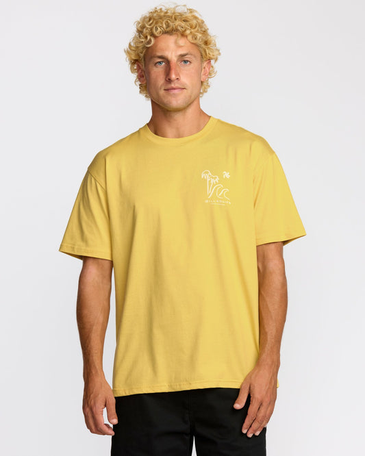 So Far Regular Short Sleeve T-Shirt - Dust Yellow | Billabong