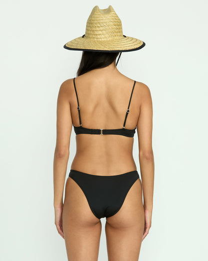 Sol Searcher Jaclyn Crop Bikini Top - Black Pebble | Billabong