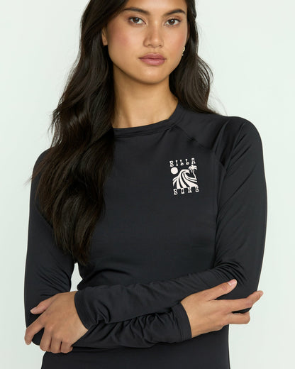 Sol Searcher Long Sleeve Rashguard - Black Pebble | Billabong