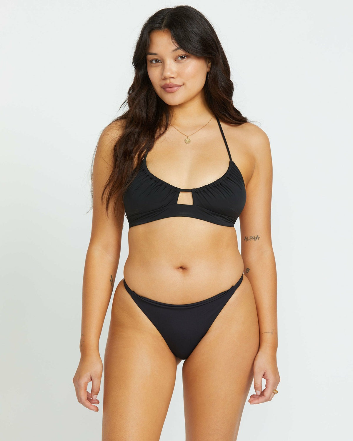 Sol Searcher Maya Bikini Bottom - Black Pebble | Billabong