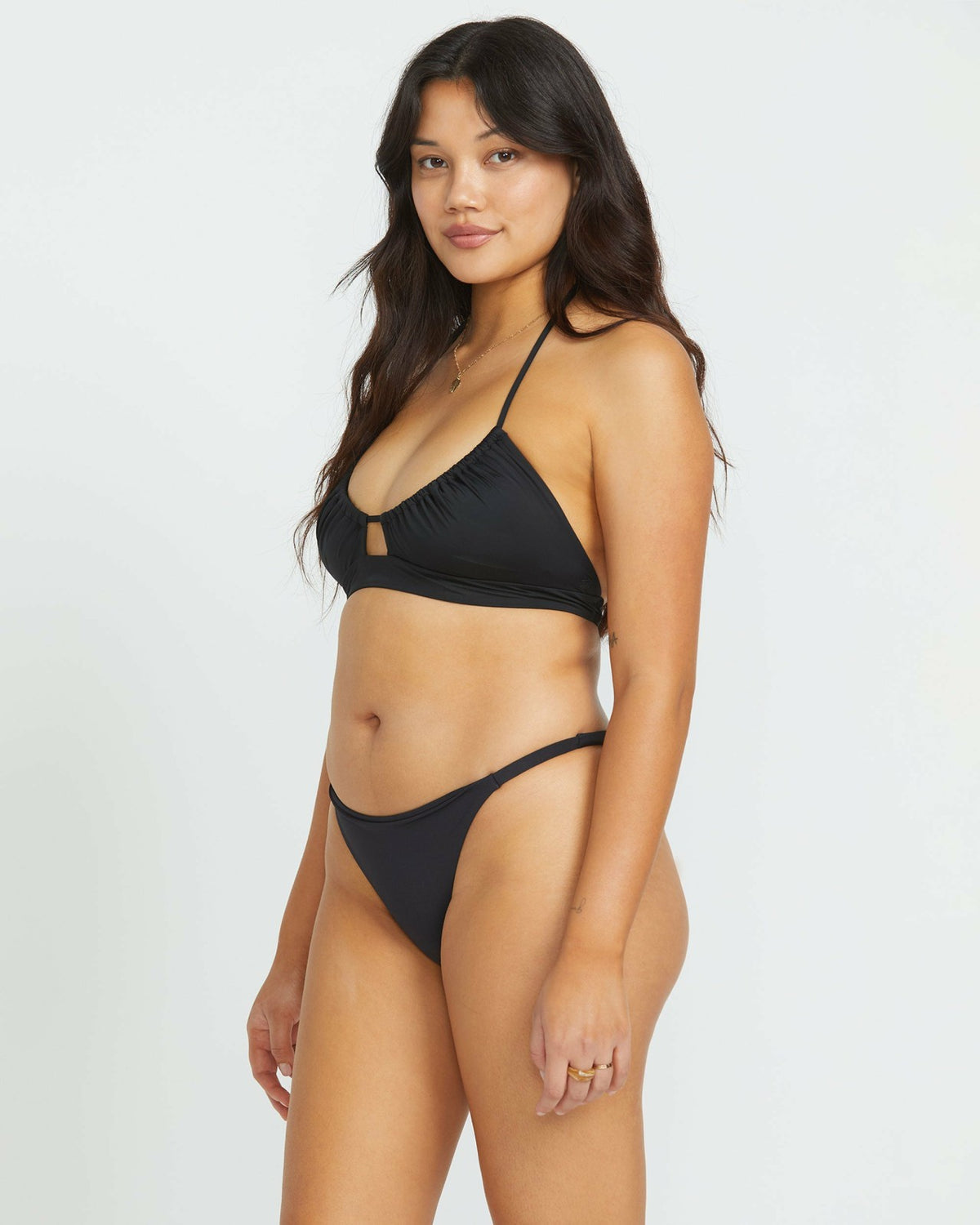 Sol Searcher Maya Bikini Bottom - Black Pebble | Billabong