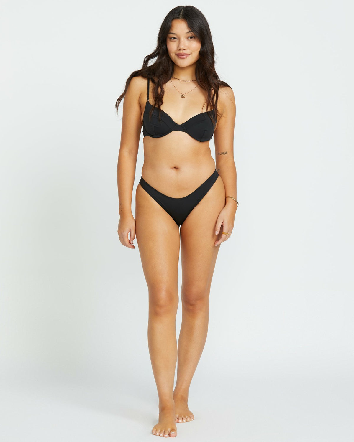 Sol Searcher Morgan Underwire Bikini Top - Black Pebble | Billabong