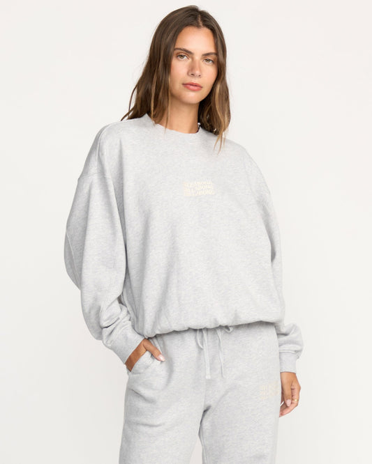 So Sunny Kendal Crewneck Sweatshirt - Heather Grey | Billabong