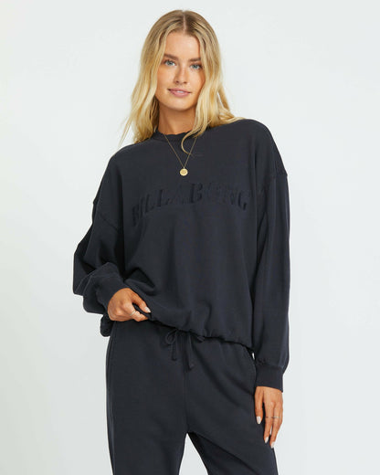 So Typical Kendal Crew Sweatshirt - Black Pebble | Billabong