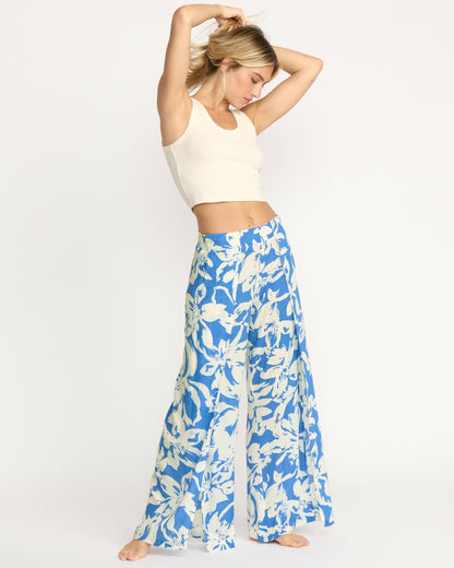 Split Spirit Elastic Waist Pants - True Blue | Billabong