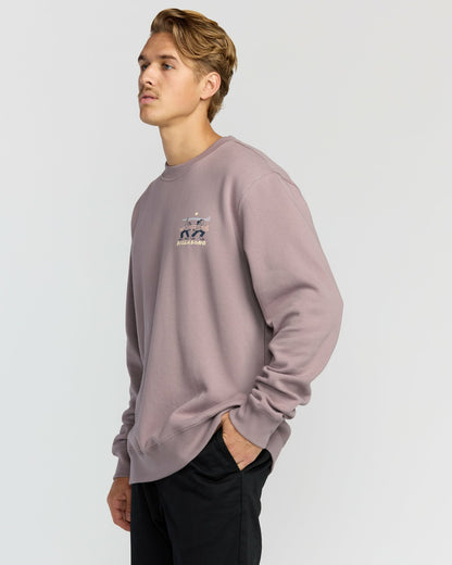 Split The Peak Crewneck Sweatshirt - Purple Ash | Billabong