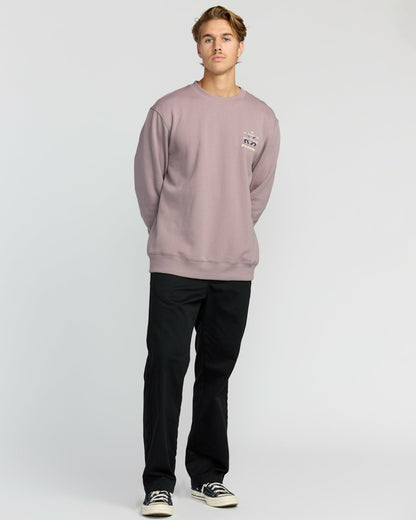 Split The Peak Crewneck Sweatshirt - Purple Ash | Billabong