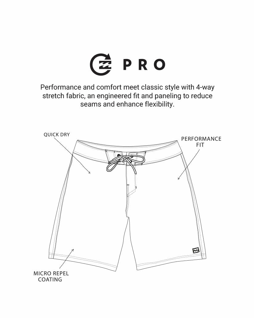 Straddie Pro Performance 20" Boardshorts - Scarlet | Billabong