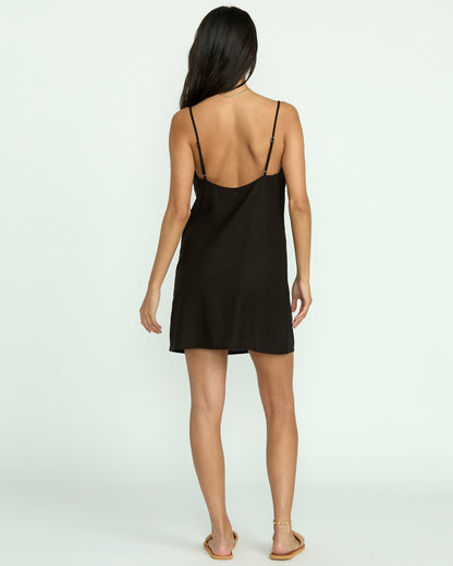 Summer Love Mini Slip Dress - Black | Billabong