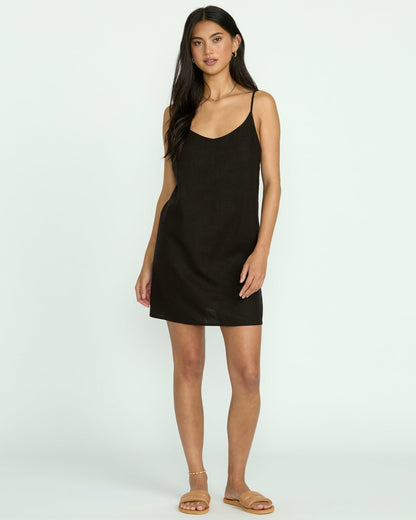 Summer Love Mini Slip Dress - Black | Billabong