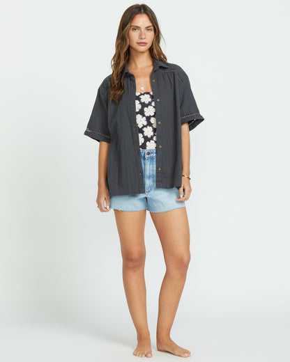 Summers End Short Sleeve Shirt - Black Sands | Billabong