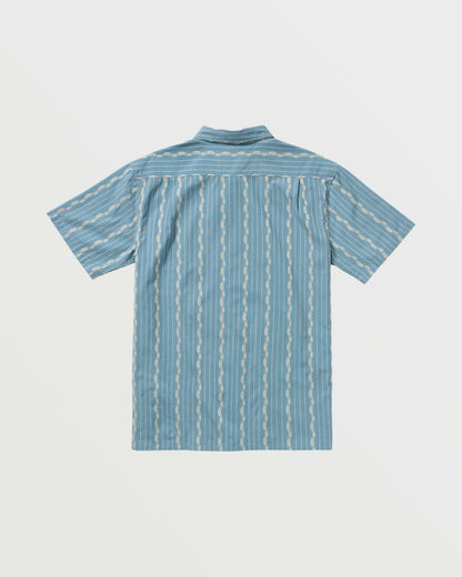 Sundays Jacquard Short Sleeve Shirt - Carolina Blue | Billabong