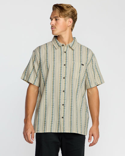 Sundays Jacquard Short Sleeve Shirt - Cream | Billabong