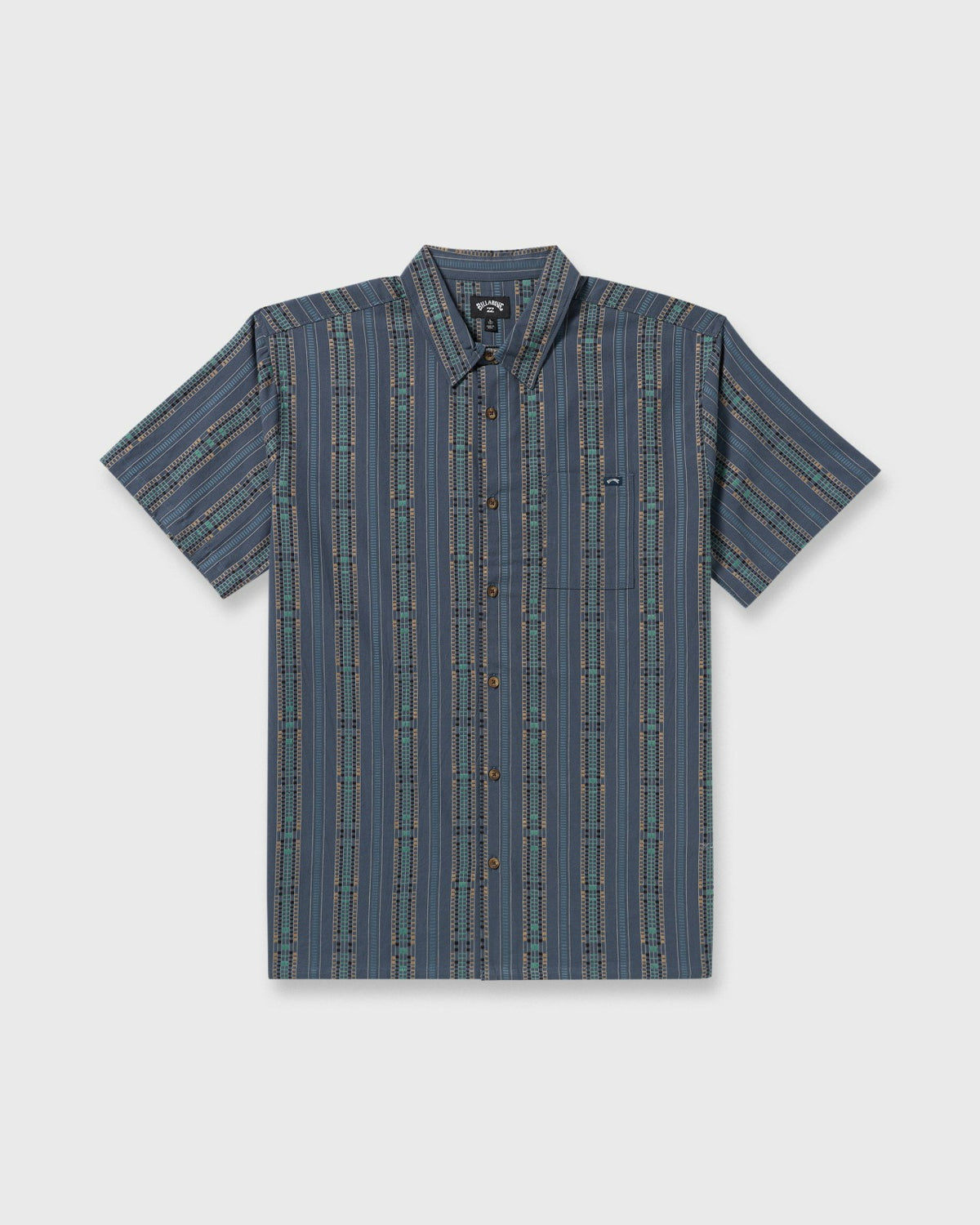 Sundays Jacquard Short Sleeve Shirt - Dark Navy | Billabong