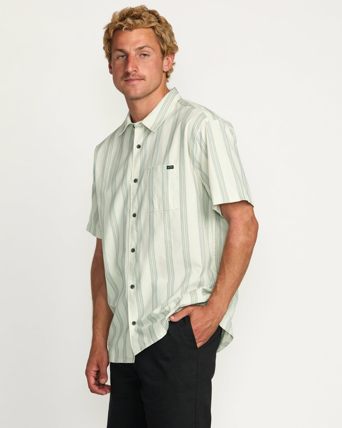 Sundays Jacquard Short Sleeve Shirt - Silver | Billabong