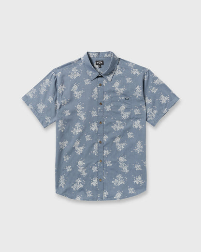 Sundays Mini Short Sleeve Shirt - Steel Blue | Billabong