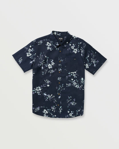 Sundays Short Sleeve Shirt - Dark Navy | Billabong