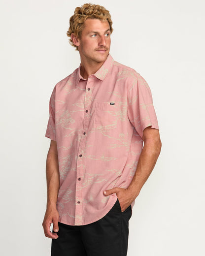 Sundays Short Sleeve Shirt - Dust Red | Billabong
