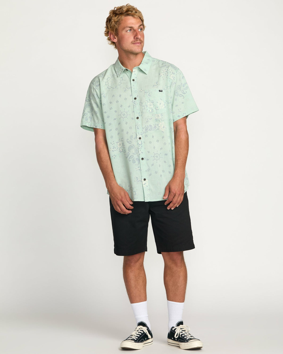 Sundays Short Sleeve Shirt - Mist Green | Billabong