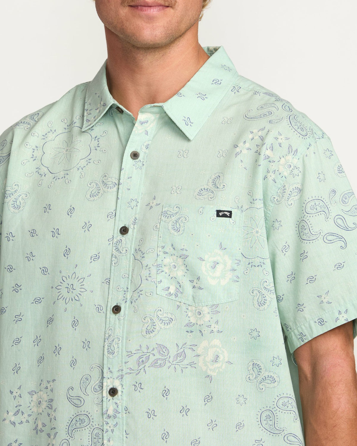 Sundays Short Sleeve Shirt - Mist Green | Billabong