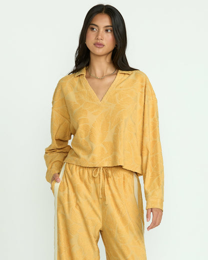 Sun Palm Terry Pullover Sweatshirt - Gold Coast | Billabong