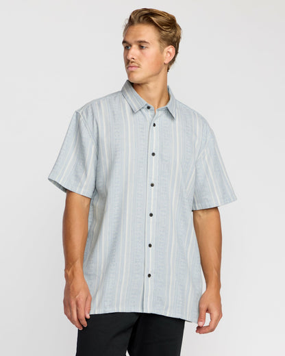 Sunshines Garage Short Sleeve Shirt - Stone Blue | Billabong