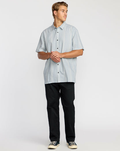 Sunshines Garage Short Sleeve Shirt - Stone Blue | Billabong