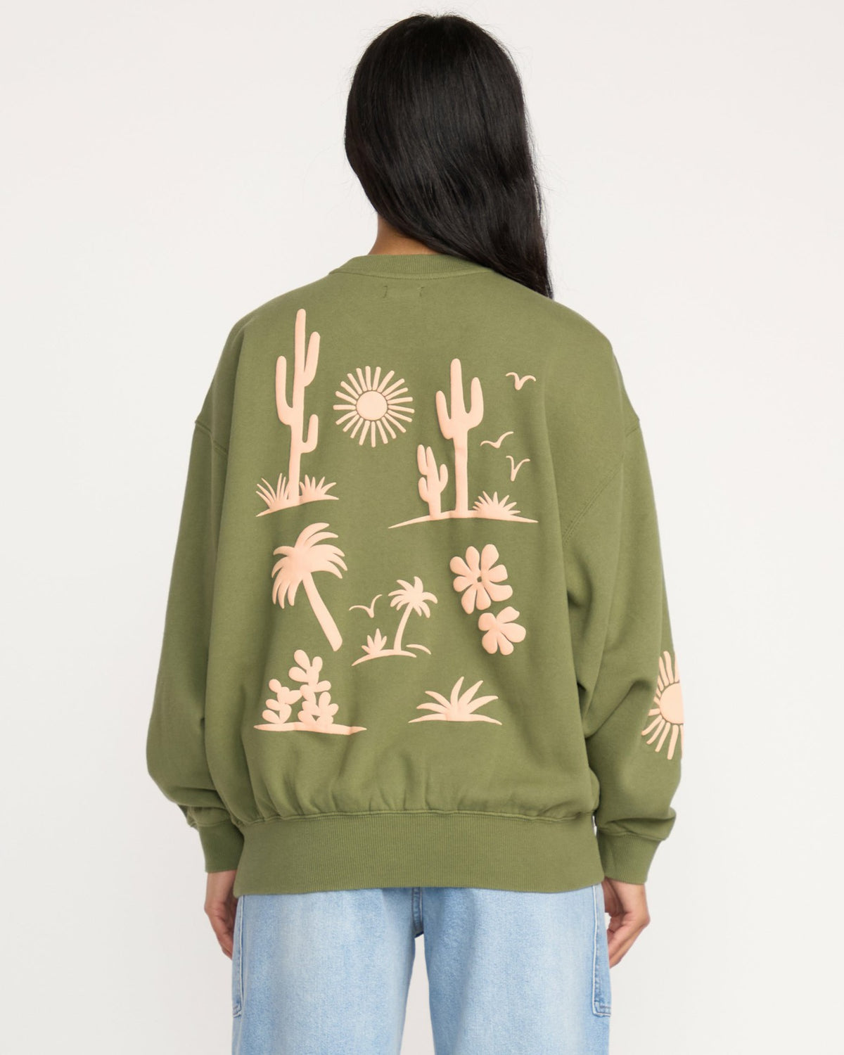 Sun Wave Livin Kendal Crewneck Sweatshirt - Luv Army | Billabong