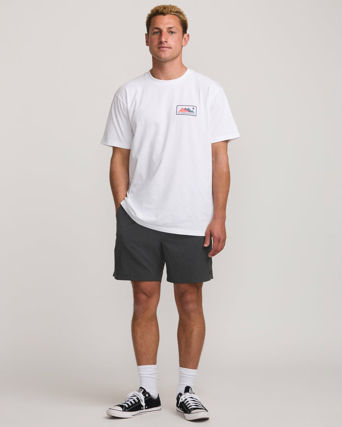 Surftrek Perforated Elastic 17" Hybrid Shorts - Black | Billabong