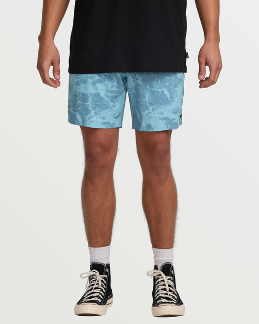 Surftrek Perforated Elastic 17" Hybrid Shorts - Glacier Blue | Billabong