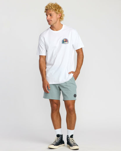 Surftrek Perforated Elastic 17" Hybrid Shorts - Sea Blue | Billabong