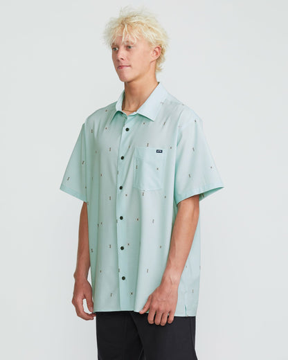 Surftrek Transit Short Sleeve Shirt - Dusty Blue | Billabong