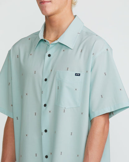Surftrek Transit Short Sleeve Shirt - Dusty Blue | Billabong