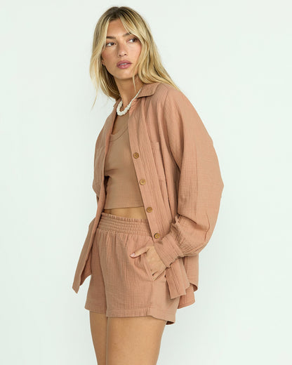 Sweet Swell Long Sleeve Shirt - Rose Brown | Billabong