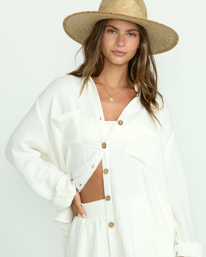 Sweet Swell Long Sleeve Shirt - Salt Crystal | Billabong