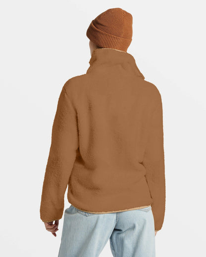 Switchback Mock Neck Fleece - Sandalwood | Billabong