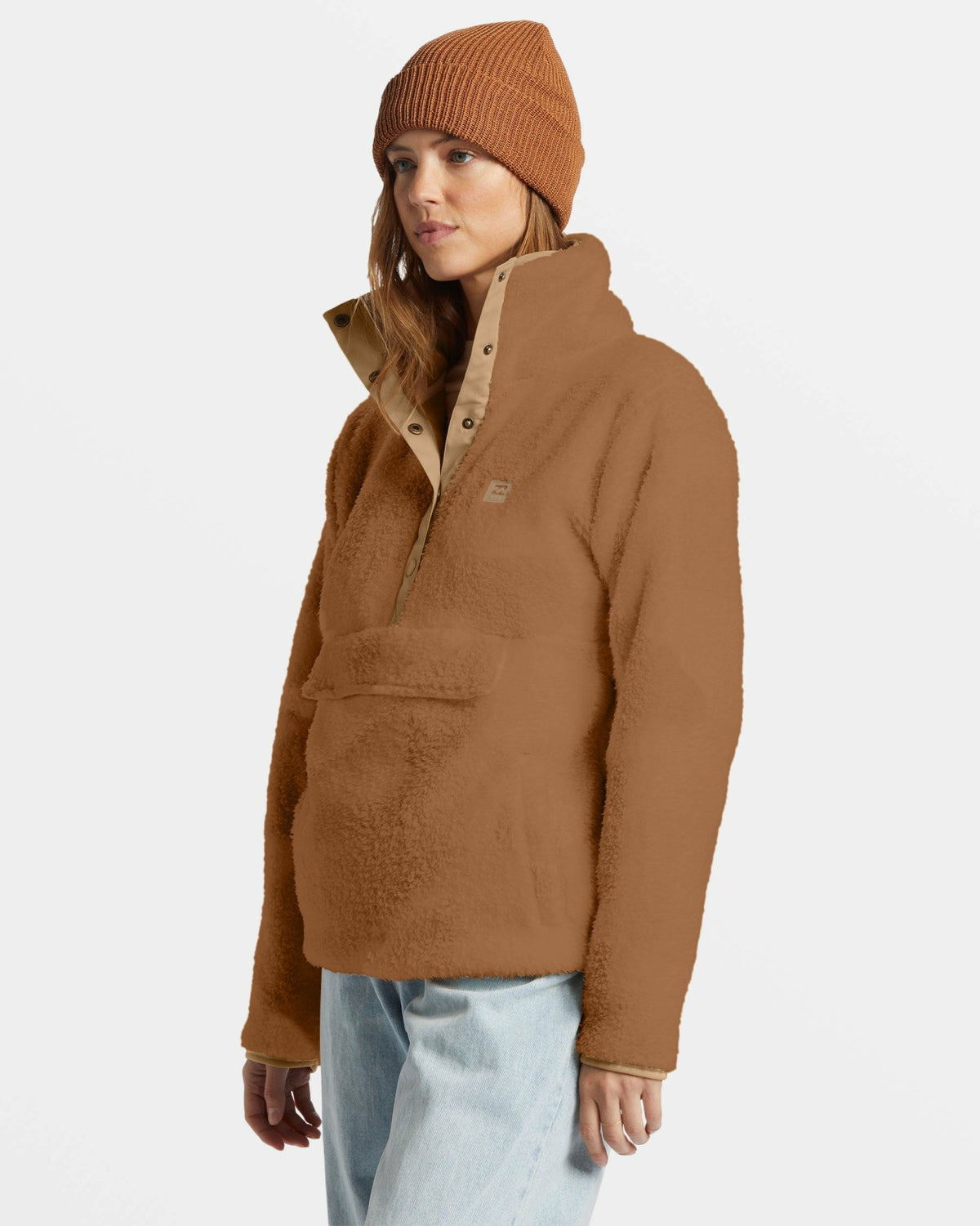 Switchback Mock Neck Fleece - Sandalwood | Billabong