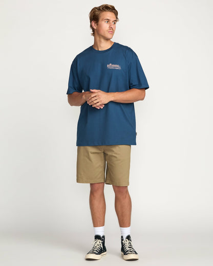 The Hunt Regular Tee - Deep Blue | Billabong